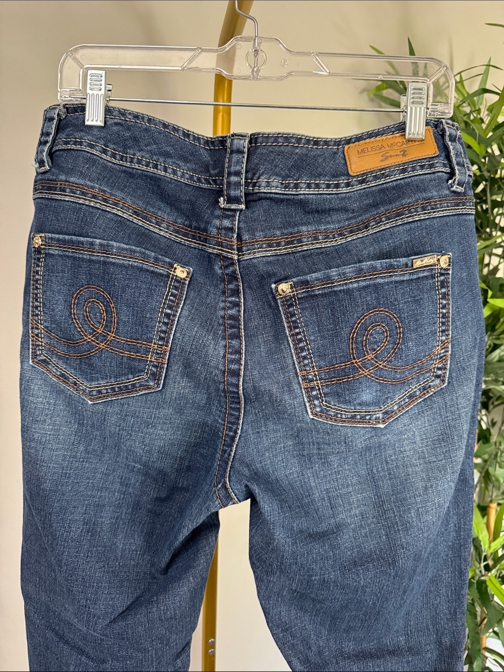 Melissa McCarthy Seven7 Dark Blue Straight-Leg Jeans